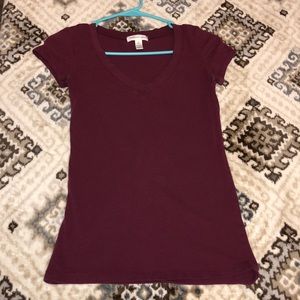 Maroon v-neck